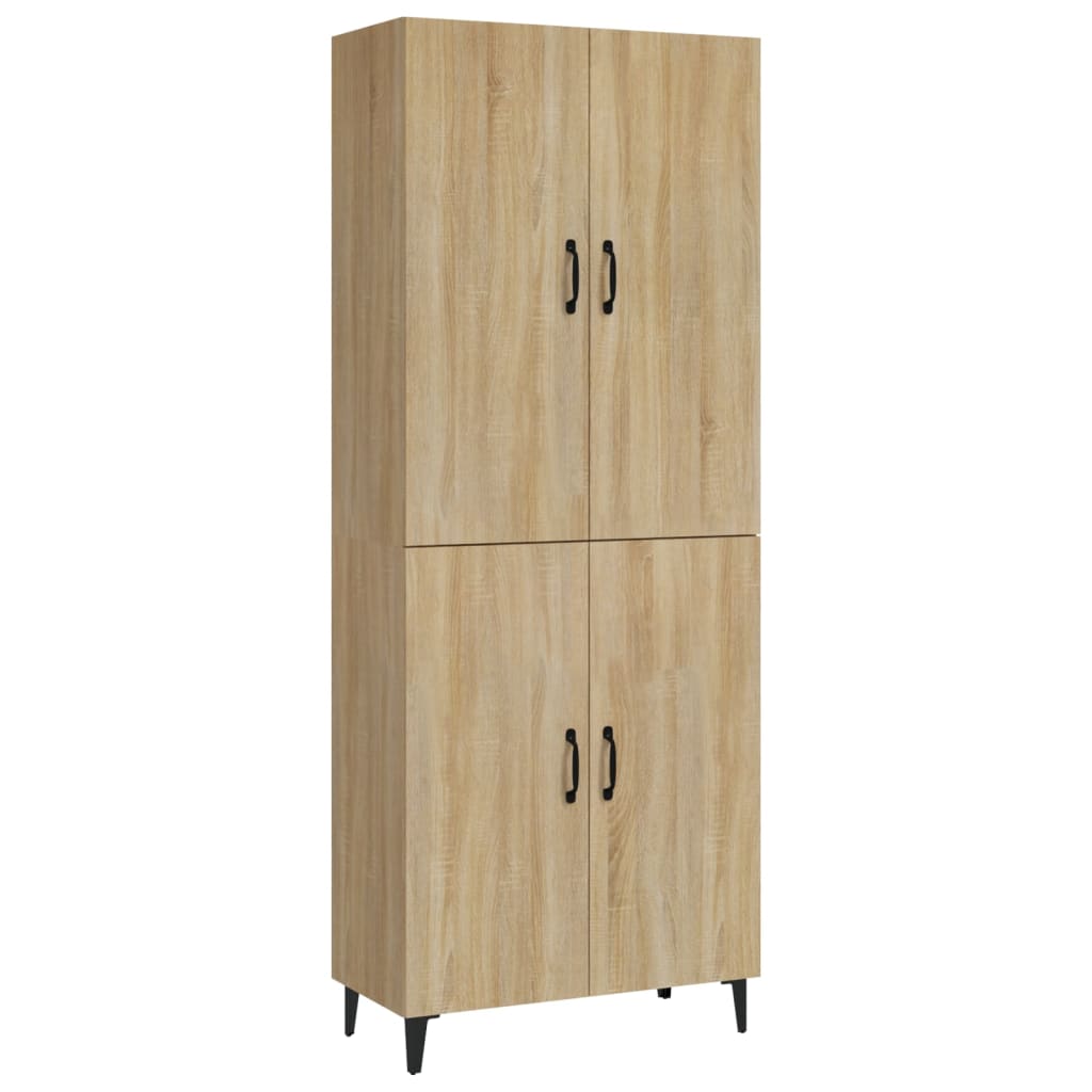 Credenza Rovere 70x34x180 cm in Legno Multistrato