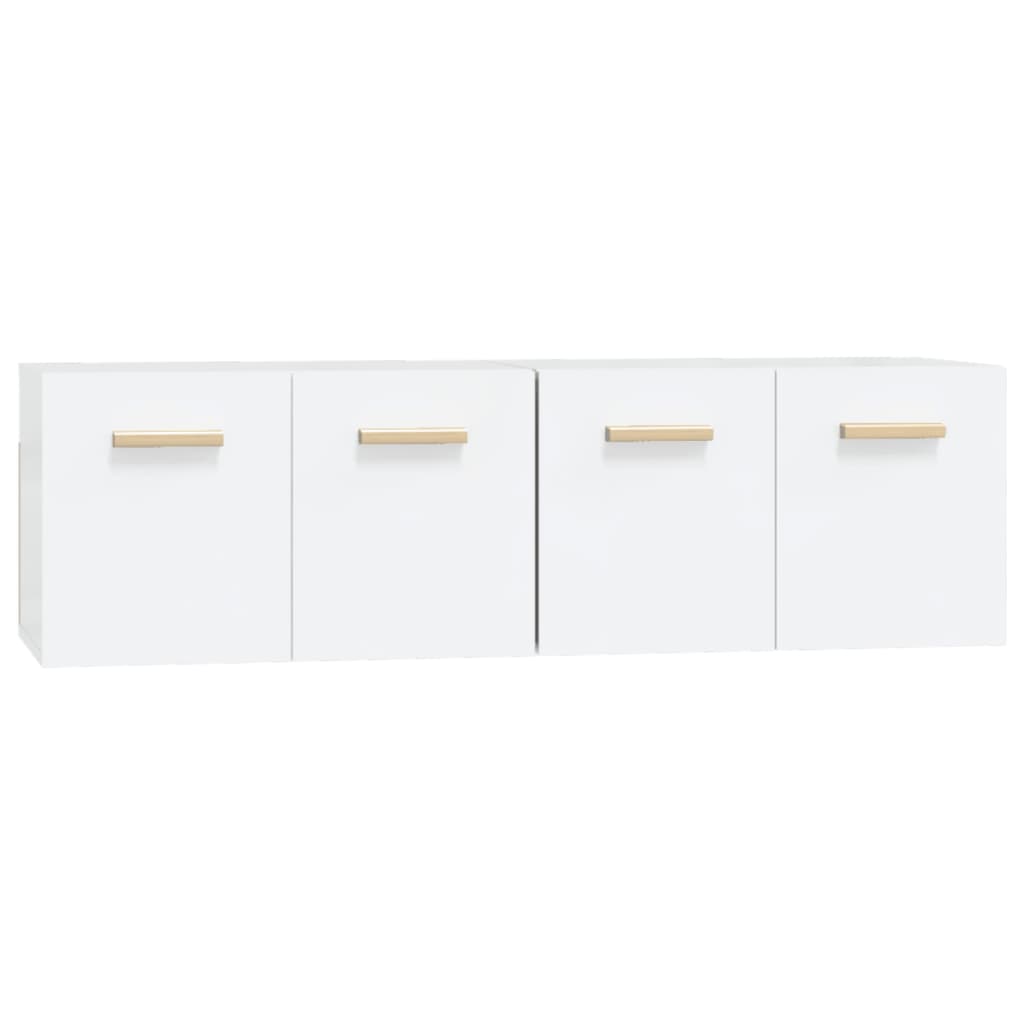 Mobili Parete 2 pz Bianco 60x36,5x35 cm Legno Multistrato