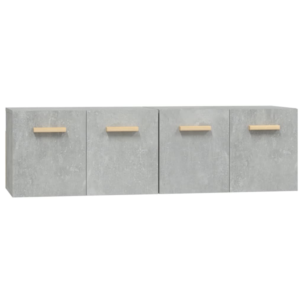 Mobili Parete 2 pz Grigio Cemento 60x36,5x35 cm in Multistrato