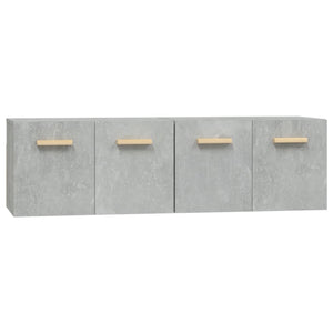 Mobili Parete 2 pz Grigio Cemento 60x36,5x35 cm in Multistrato