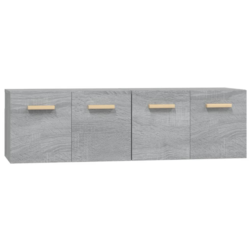 Mobili Parete 2 pz Grigio Sonoma 60x36,5x35cm Legno Multistrato cod mxl 33194