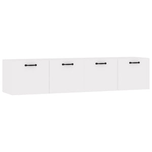 Mobili Parete 2 pz Bianco 60x36,5x35 cm Legno Multistrato cod mxl 38392