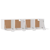 Mobili Parete 2 pz Bianco 60x36,5x35 cm Legno Multistrato cod mxl 38392