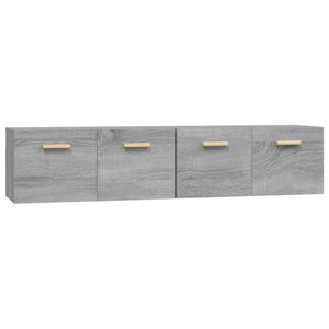 Mobili Parete 2 pz Grigio Sonoma 80x35x36,5cm Legno Multistrato