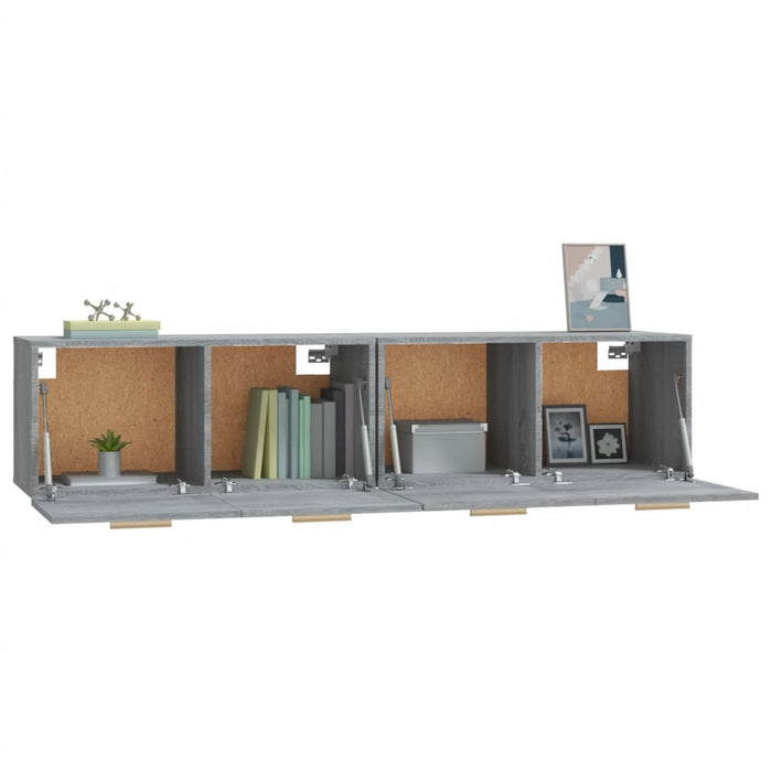 Mobili Parete 2 pz Grigio Sonoma 80x35x36,5cm Legno Multistrato 3115650