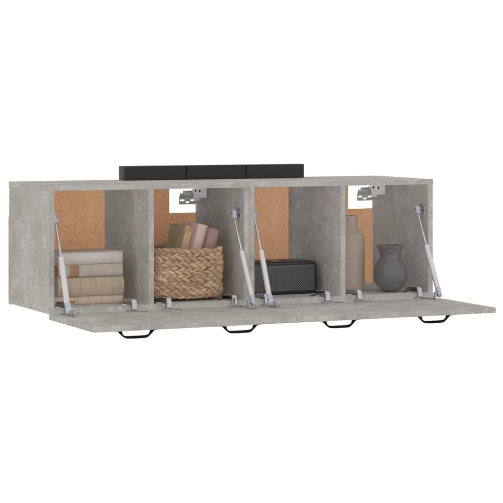 Mobili Parete 2 pz Grigio Cemento 80x35x36,5 cm in Multistrato cod mxl 43263