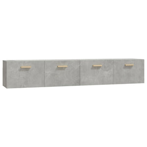 Mobili Parete 2 pz Grigio Cemento 100x36,5x35 cm in Multistrato 3115663