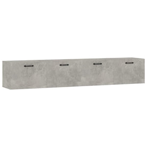 Mobili Parete 2 pz Grigio Cemento 100x36,5x35 cm in Multistrato cod mxl 41947