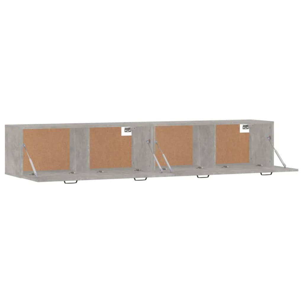 Mobili Parete 2 pz Grigio Cemento 100x36,5x35 cm in Multistrato cod mxl 41947