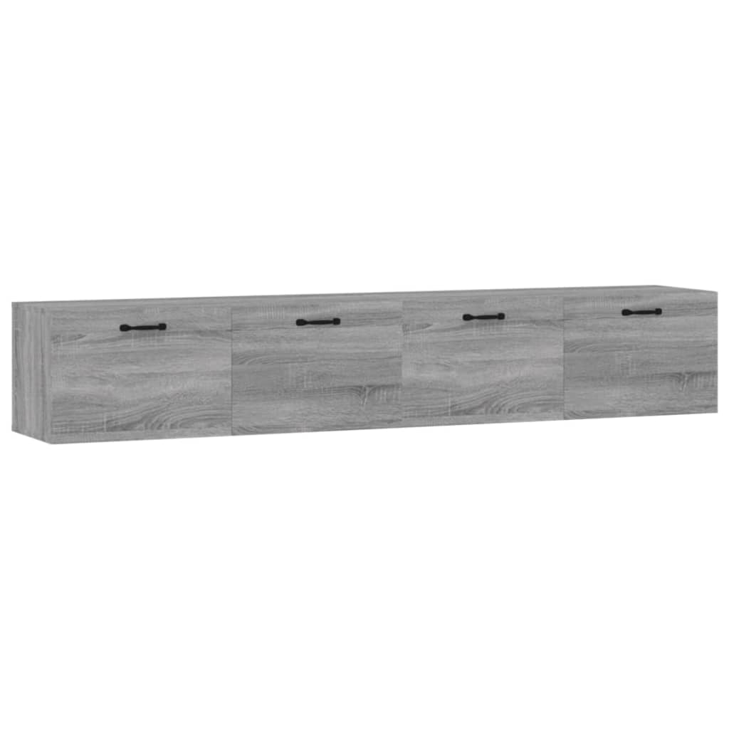 Mobili Parete 2 pz Grigio Sonoma 100x36,5x35 cm in Multistrato cod mxl 38204