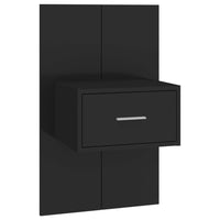 Testiera per Letto con Comodini in Legno Multistrato Nero 3115677