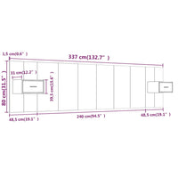 Testiera Letto con Comodini in Legno Multistrato Rovere Sonoma 3115750