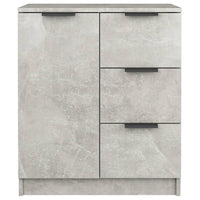 Credenze 2 pz Grigio Cemento 60x30x70 cm in Legno Multistrato 3115791