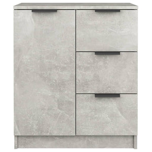 Credenze 2 pz Grigio Cemento 60x30x70 cm in Legno Multistrato 3115791