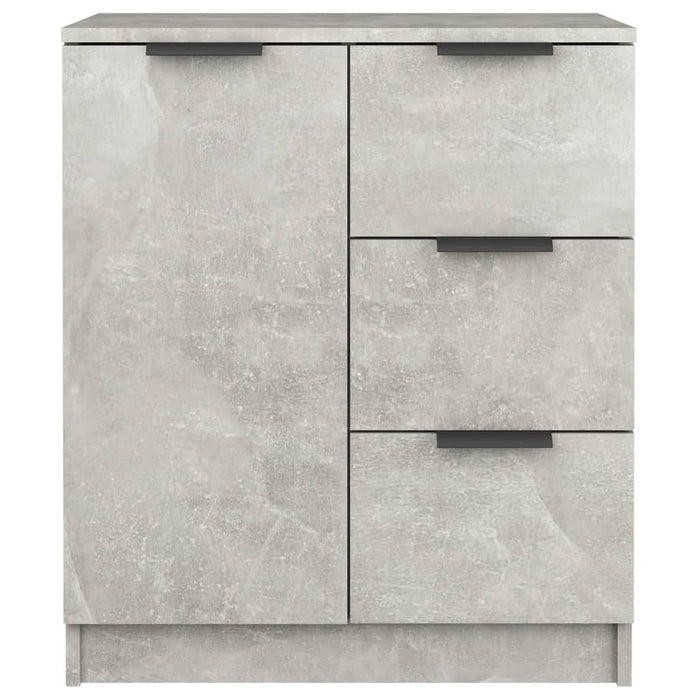 Credenze 2 pz Grigio Cemento 60x30x70 cm in Legno Multistrato 3115791