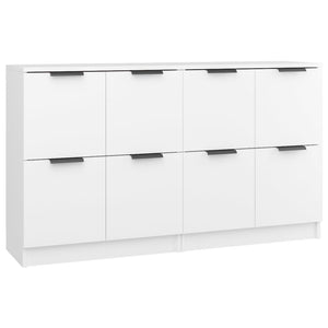 Credenze 2 pz Bianco 60x30x70 cm in Legno Multistrato cod mxl 63664