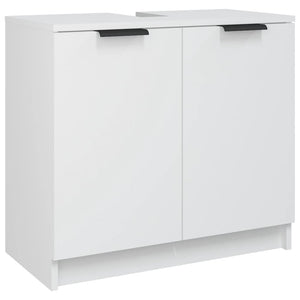 Set di Mobili da Bagno 5 pz Bianco in Legno Multistrato 3115852