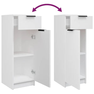 Set di Mobili da Bagno 5 pz Bianco in Legno Multistrato 3115852