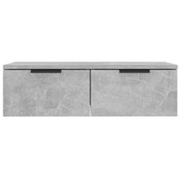 Mobili Pensili 2 pz Grigio Cemento 68x30x20cm Legno Multistrato cod mxl 46291