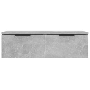 Mobili Pensili 2 pz Grigio Cemento 68x30x20cm Legno Multistrato cod mxl 46291