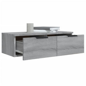 Mobili Pensili 2 pz Grigio Sonoma 68x30x20 cm Legno Multistrato cod mxl 32859