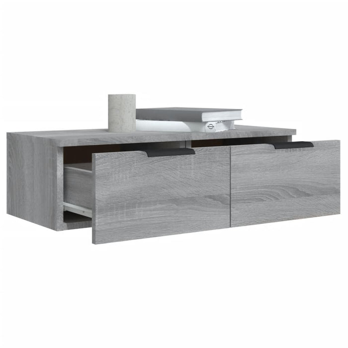 Mobili Pensili 2 pz Grigio Sonoma 68x30x20 cm Legno Multistrato