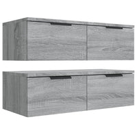 Mobili Pensili 2 pz Grigio Sonoma 68x30x20 cm Legno Multistrato