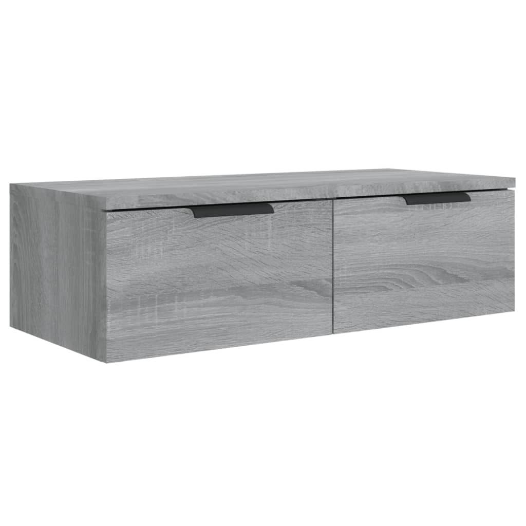 Mobili Pensili 2 pz Grigio Sonoma 68x30x20 cm Legno Multistrato