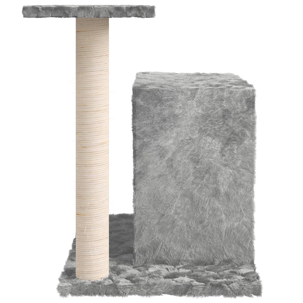 Albero per Gatti con Tiragraffi in Sisal Grigio Chiaro 51 cm cod mxl 18274