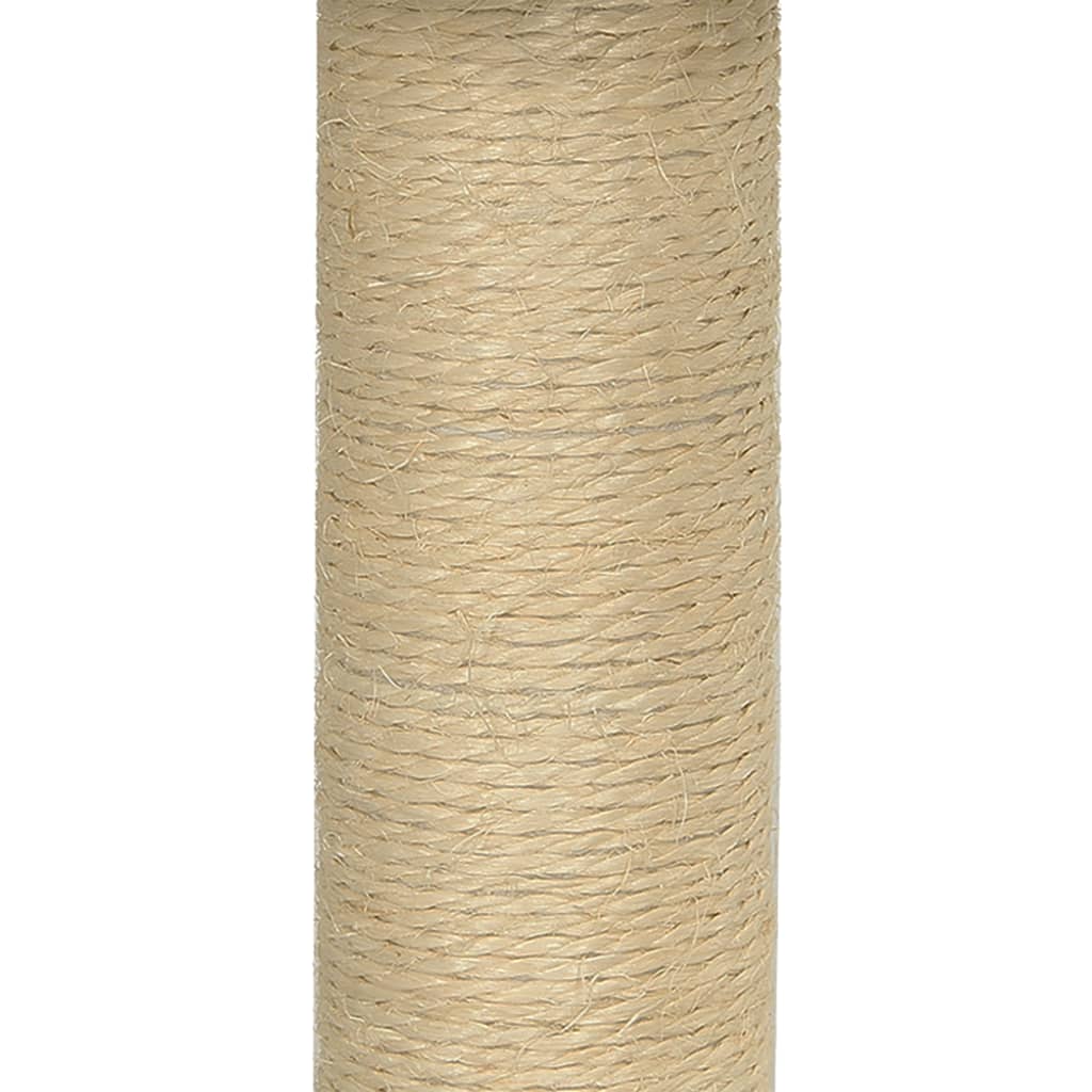 Albero per Gatti con Palo Tiragraffi in Sisal Crema 74 cm