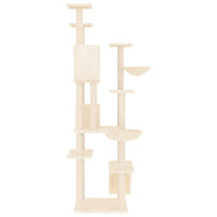 Albero per Gatti con Tiragraffi in Sisal Crema 191 cm cod mxl 9120