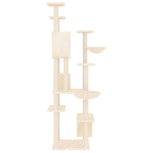 Albero per Gatti con Tiragraffi in Sisal Crema 191 cm cod mxl 9120