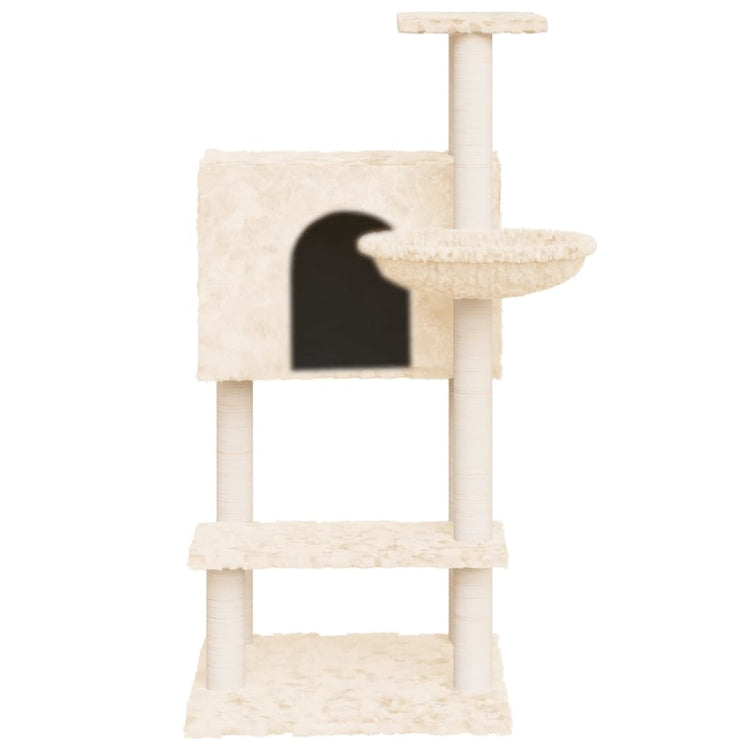 Albero per Gatti con Tiragraffi in Sisal Crema 108,5 cm cod mxl 7779