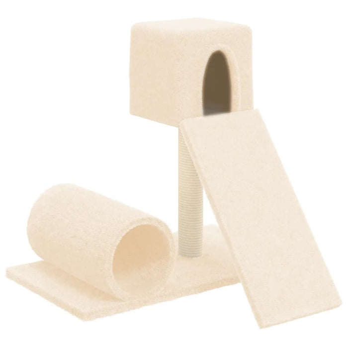 Albero per Gatti con Tiragraffi in Sisal Crema 59 cm 171606