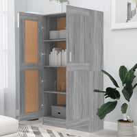 Libreria Grigio Sonoma 82,5x30,5x150 cm in Legno Multistrato 815613