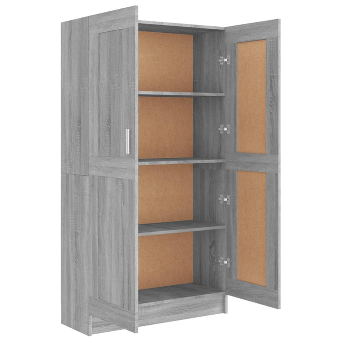 Libreria Grigio Sonoma 82,5x30,5x150 cm in Legno Multistrato 815613