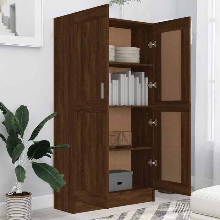 Libreria Rovere Marrone 82,5x30,5x150 cm in Legno Multistrato cod mxl 18148