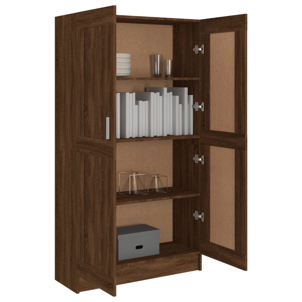 Libreria Rovere Marrone 82,5x30,5x150 cm in Legno Multistrato cod mxl 18148