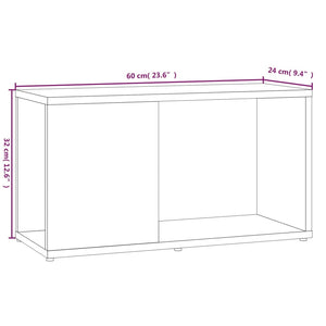 Mobile Porta TV Grigio Sonoma 60x24x32 cm in Legno Multistrato 816030