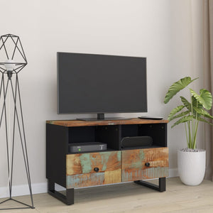 Mobile Porta TV 70x33x46cm in Legno Massello di Recupero cod mxl 17537