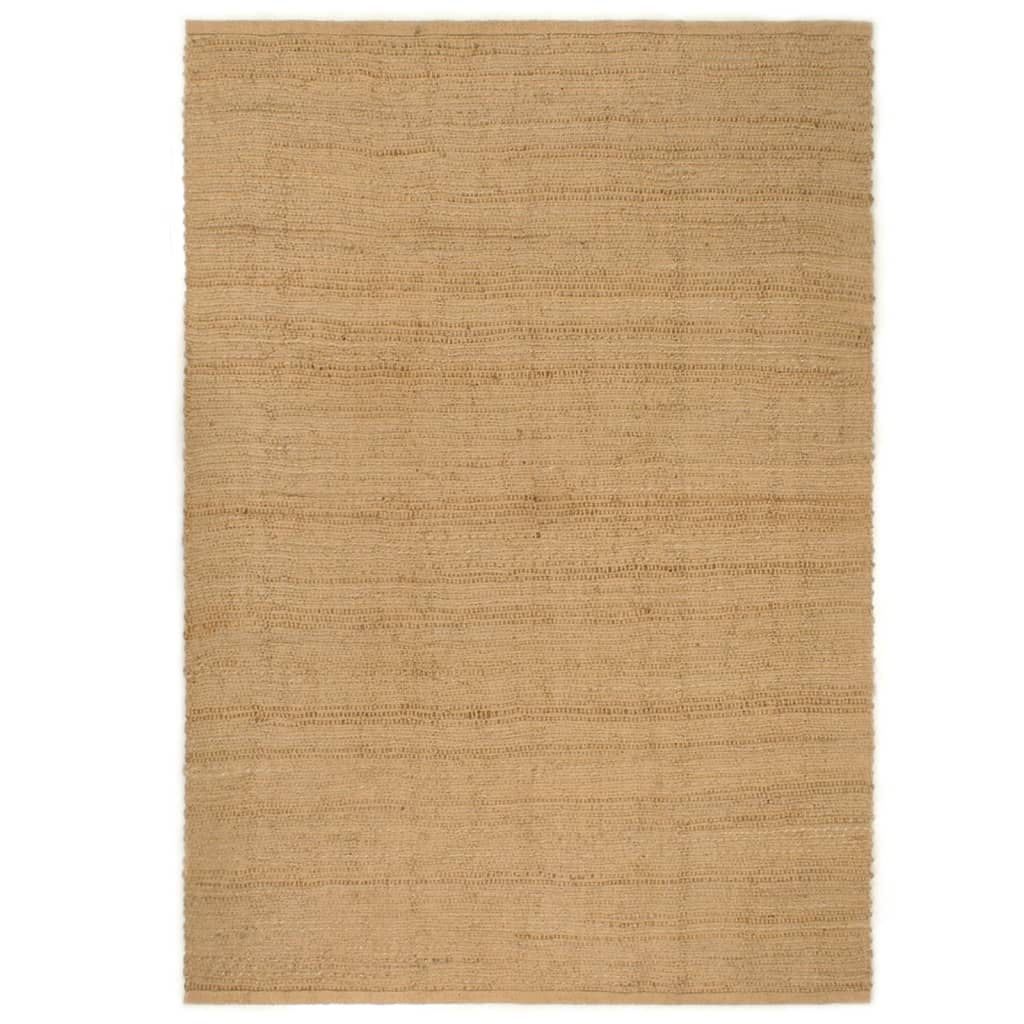 Tappeto Rettangolare Naturale 160x230 cm in Juta 345097