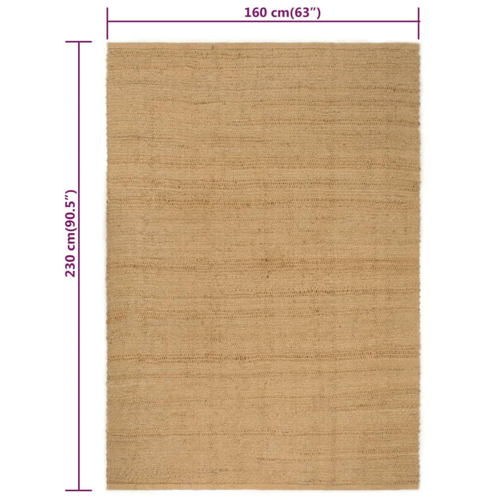 Tappeto Rettangolare Naturale 160x230 cm in Juta cod mxl 69534