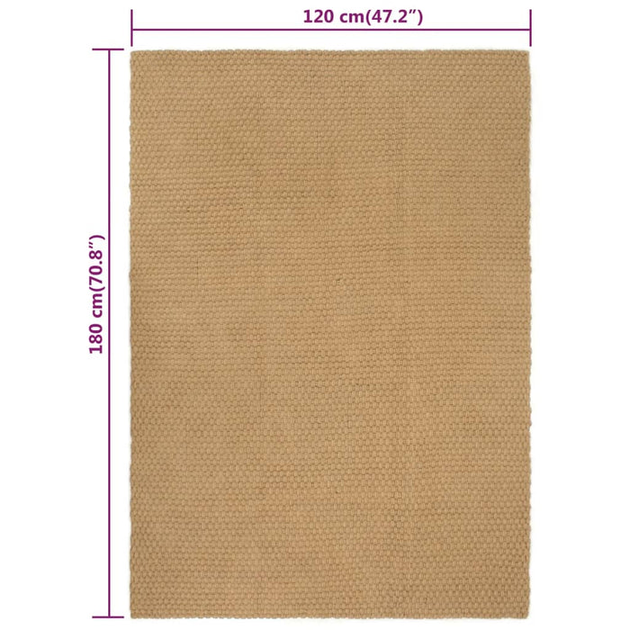 Tappeto Rettangolare Naturale 120x180 cm in Juta cod mxl 65026