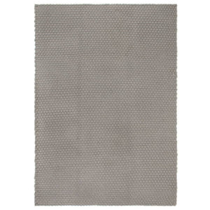 Tappeto Rettangolare Grigio 80x160 cm in Cotone 345120