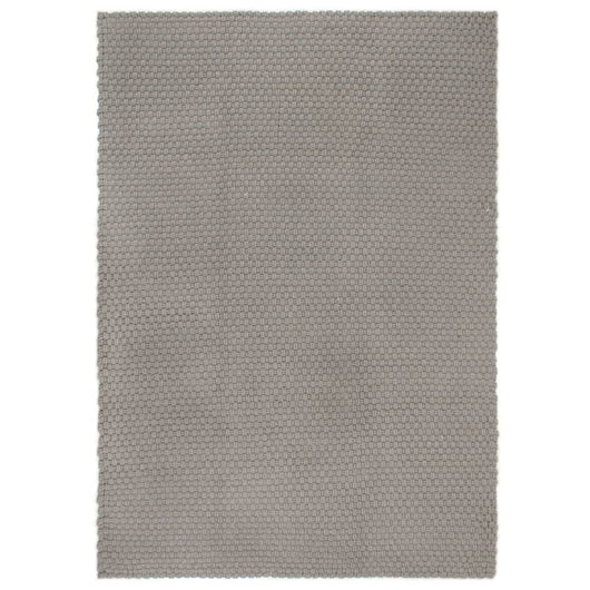 Tappeto Rettangolare Grigio 80x160 cm in Cotone 345120