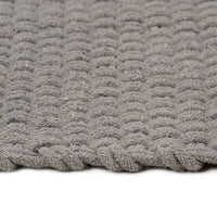 Tappeto Rettangolare Grigio 180x250 cm in Cotone 345123