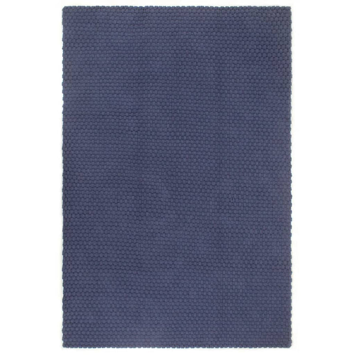 Tappeto Rettangolare Blu Marino 80x160 cm in Cotone cod mxl 60787