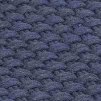 Tappeto Rettangolare Blu Marino 80x160 cm in Cotone 345125