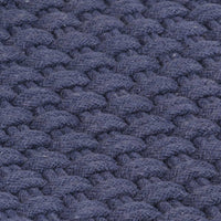 Tappeto Rettangolare Blu Marino 160x230 cm in Cotone 345127