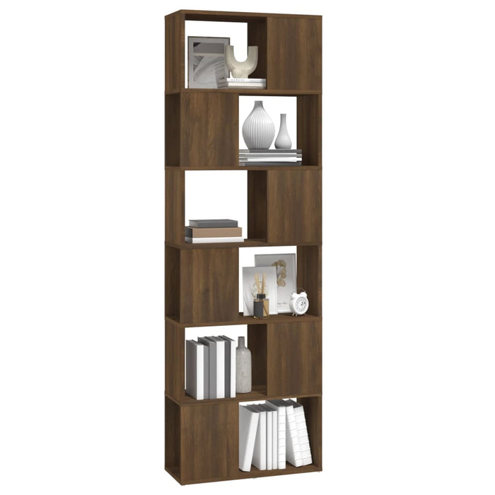 Libreria/Divisorio Rovere Marrone 60x24x186 cm cod mxl 16354